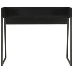 Vidaxl bureau noir 90x60x88 cm