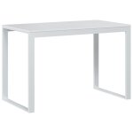 Vidaxl bureau d'ordinateur blanc 110x60x73 cm aggloméré Vidaxl bureau d'ordinateur blanc 110x60x73 cm aggloméré