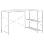 Vidaxl bureau d'ordinateur blanc 110x72x70 cm agglom�r�