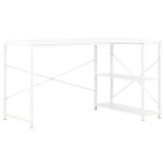 Vidaxl bureau d'ordinateur blanc 120 x 72 x 70 cm
