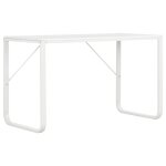 Vidaxl bureau d'ordinateur blanc 120x60x73 cm
