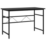 Vidaxl bureau d'ordinateur noir 105x55x72 cm mdf et m�tal