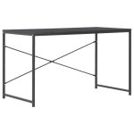 Vidaxl bureau d'ordinateur noir 120 x 60 x 70 cm
