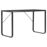Vidaxl bureau d'ordinateur noir 120x60x73 cm