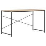 Vidaxl bureau d'ordinateur noir et chne 120 x 60 x 70 cm