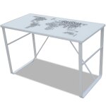 Vidaxl bureau rectangulaire avec motif de carte du monde Vidaxl bureau rectangulaire avec motif de carte du monde