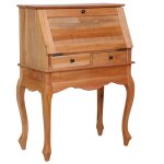 Vidaxl bureau secrtaire 78x42x103 cm bois d'acajou massif
