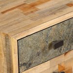 Vidaxl bureau teck de r�cup�ration massif 110 x 50 x 76 cm