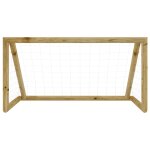 Vidaxl but de football avec filet 120x80x60 cm bois de pin imprégné Vidaxl but de football avec filet 120x80x60 cm bois de pin imprégné