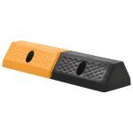 Vidaxl butoir de stationnement 2 pcs caoutchouc 49 x 15 x 9 cm