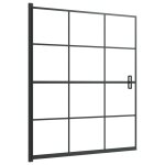 Vidaxl cabine de douche esg 116x140 cm noir Vidaxl cabine de douche esg 116x140 cm noir