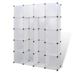 Vidaxl cabinet modulable avec 14 compartiments blanc 37x146x180, 5 cm Vidaxl cabinet modulable avec 14 compartiments blanc 37x146x180, 5 cm