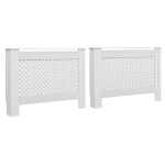 Vidaxl cache - radiateurs 2 pcs blanc 112x19x81, 5 cm mdf Vidaxl cache - radiateurs 2 pcs blanc 112x19x81, 5 cm mdf