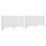 Vidaxl cache - radiateurs 2 pcs blanc 152x19x81, 5 cm mdf Vidaxl cache - radiateurs 2 pcs blanc 152x19x81, 5 cm mdf