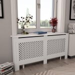 Vidaxl cache - radiateurs 2 pcs blanc 152x19x81, 5 cm mdf Vidaxl cache - radiateurs 2 pcs blanc 152x19x81, 5 cm mdf