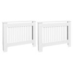 Vidaxl cache - radiateurs 2 pcs blanc mdf 112 cm Vidaxl cache - radiateurs 2 pcs blanc mdf 112 cm