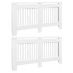 Vidaxl cache - radiateurs 2 pcs blanc mdf 152 cm Vidaxl cache - radiateurs 2 pcs blanc mdf 152 cm