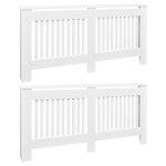 Vidaxl cache - radiateurs 2 pcs blanc mdf 172 cm Vidaxl cache - radiateurs 2 pcs blanc mdf 172 cm