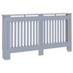 Vidaxl cache - radiateur anthracite 152x19x81 cm mdf