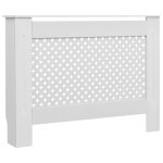 Vidaxl cache - radiateur blanc 112x19x81, 5 cm mdf