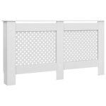 Vidaxl cache - radiateur blanc 152x19x81, 5 cm mdf
