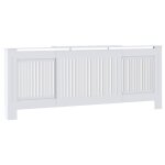 Vidaxl cache - radiateur mdf blanc 205 cm