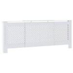 Vidaxl cache - radiateur mdf blanc 205 cm