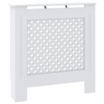 Vidaxl cache - radiateur mdf blanc 78 cm