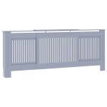 Vidaxl cache - radiateur mdf gris 205 cm