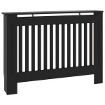 Vidaxl cache - radiateur noir 112x19x81 cm mdf
