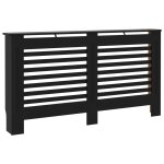 Vidaxl cache - radiateur noir 152x19x81 cm mdf