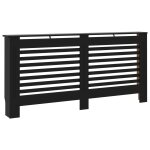 Vidaxl cache - radiateur noir 172x19x81 cm mdf