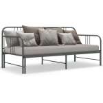 Vidaxl cadre de canap - lit extensible gris mtal 90x200 cm