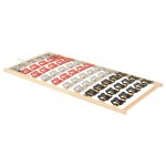 Vidaxl cadre de lit 12 lattes tte de lit rglable 90x200 cm