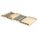 Vidaxl cadre de lit avec 38 lattes tte de lit rglable 80x200 cm