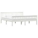 Vidaxl cadre de lit avec 4 tiroirs blanc bois de pin massif 180x200 cm