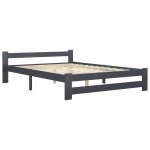 Vidaxl cadre de lit avec 4 tiroirs gris fonc bois de pin 180x200 cm
