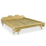 Vidaxl cadre de lit bambou 160 x 200 cm