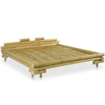 Vidaxl cadre de lit bambou 180 x 200 cm