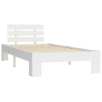 Vidaxl cadre de lit blanc bois de pin massif 100 x 200 cm