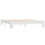 Vidaxl cadre de lit blanc bois de pin massif 160 x 200 cm