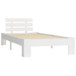 Vidaxl cadre de lit blanc bois de pin massif 90 x 200 cm