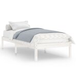 Vidaxl cadre de lit blanc bois de pin massif 90x190 cm uk simple Vidaxl cadre de lit blanc bois de pin massif 90x190 cm uk simple