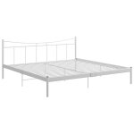 Vidaxl cadre de lit blanc métal 200x200 cm Vidaxl cadre de lit blanc métal 200x200 cm