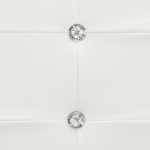 Vidaxl cadre de lit blanc similicuir 140 x 200 cm