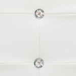 Vidaxl cadre de lit blanc similicuir 180 x 200 cm