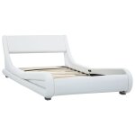 Vidaxl cadre de lit blanc similicuir 90x200 cm Vidaxl cadre de lit blanc similicuir 90x200 cm