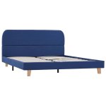 Vidaxl cadre de lit bleu tissu 140 x 200 cm Vidaxl cadre de lit bleu tissu 140 x 200 cm