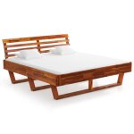 Vidaxl cadre de lit bois d'acacia massif 160x200 cm