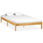 Vidaxl cadre de lit bois de ch�ne massif 140 x 200 cm